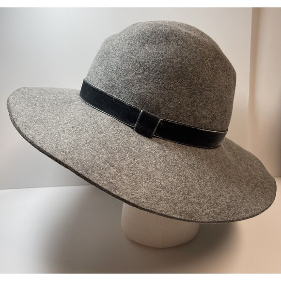 Rag & Bone Zoe Wool Fedora In Gray Sz S New main image 4